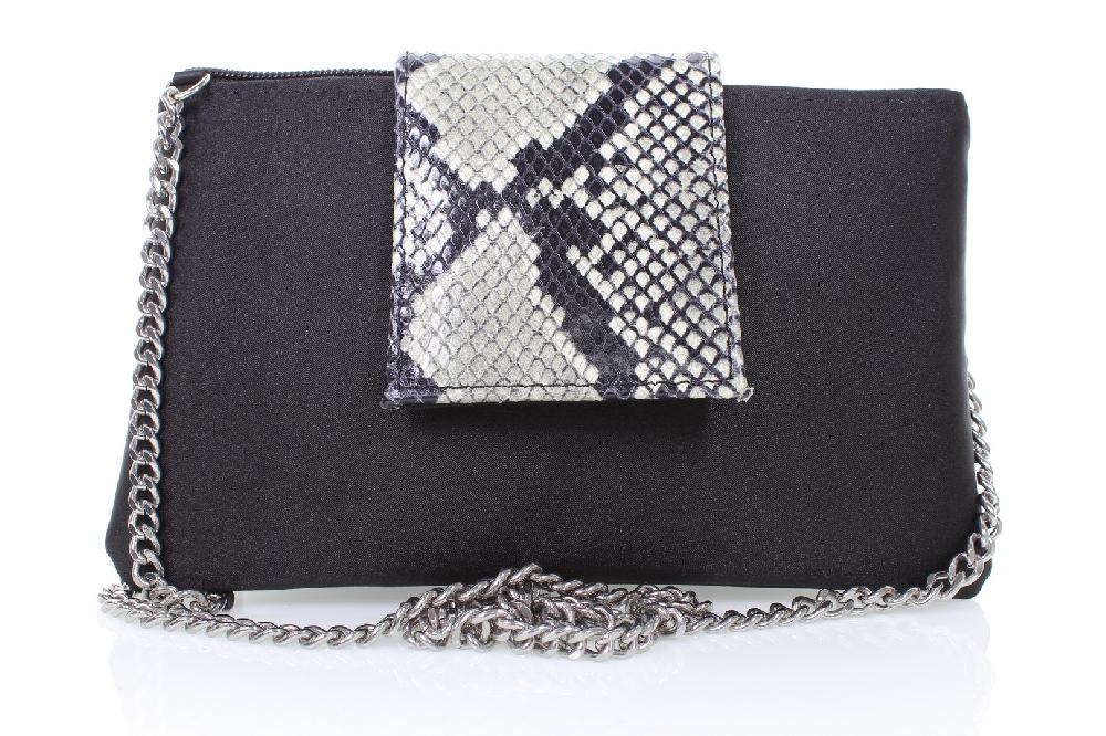 Soffice Sogno Pochette in raso in pelle stampata Italia