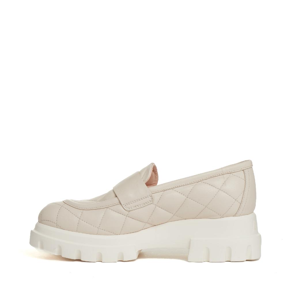 Sorelle Perego mocassino matelasse gesso Vendita Calda