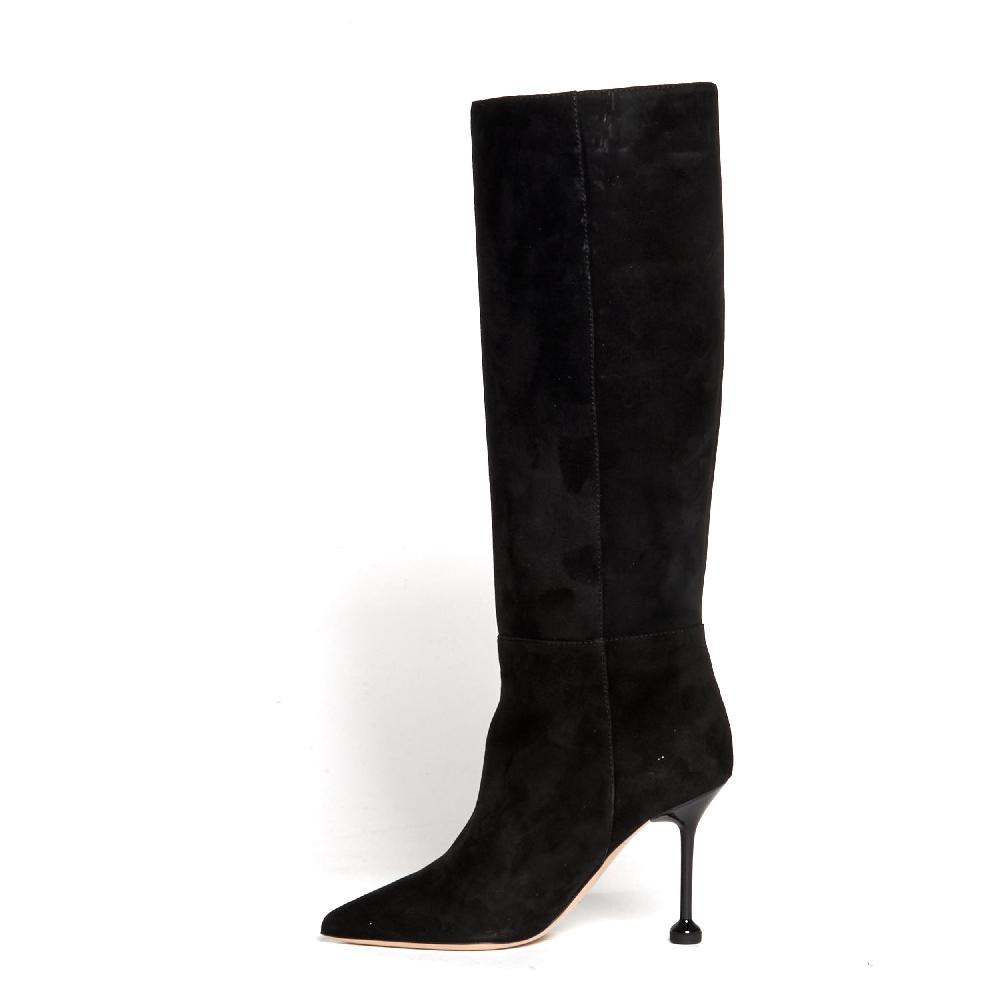 Sorelle Perego stivale in camoscio nero tacco 90 mm I Più Venduti