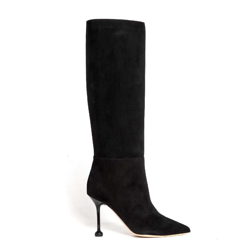 Sorelle Perego stivale in camoscio nero tacco 90 mm I Più Venduti