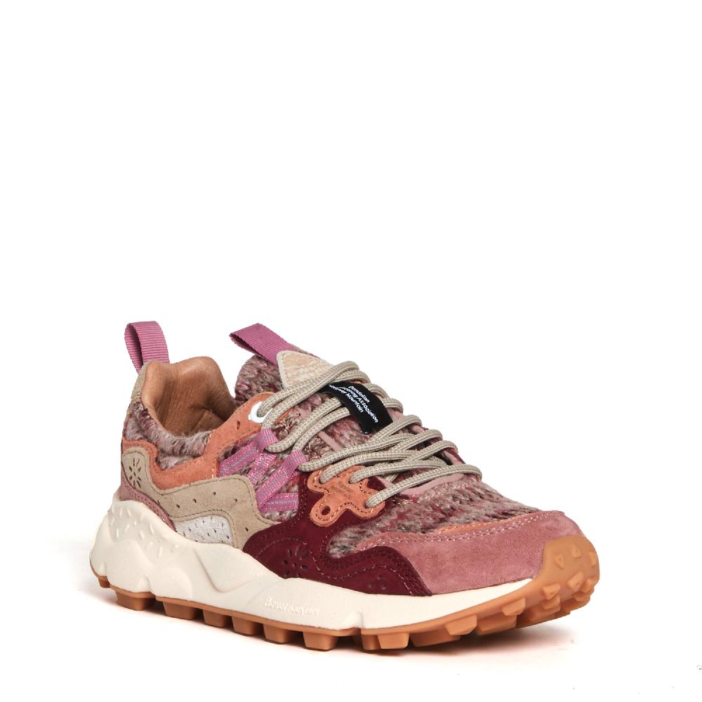 Sorelle Perego sneakers rosa e bordò in lana Negozio