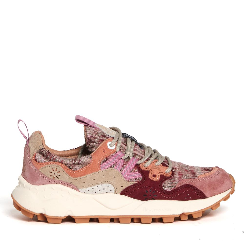 Sorelle Perego sneakers rosa e bordò in lana Negozio