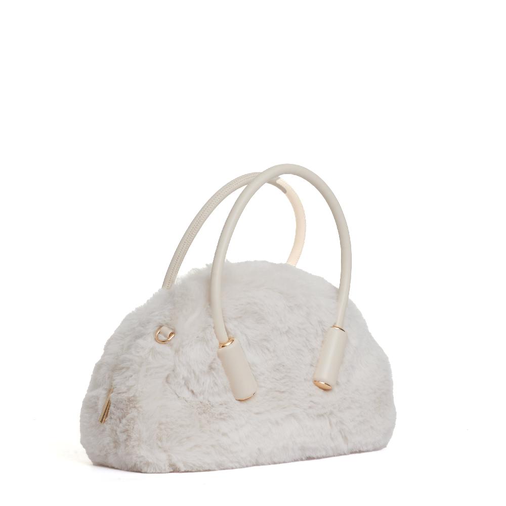 Sorelle Perego bauletto in eco fur color conchiglia 2025
