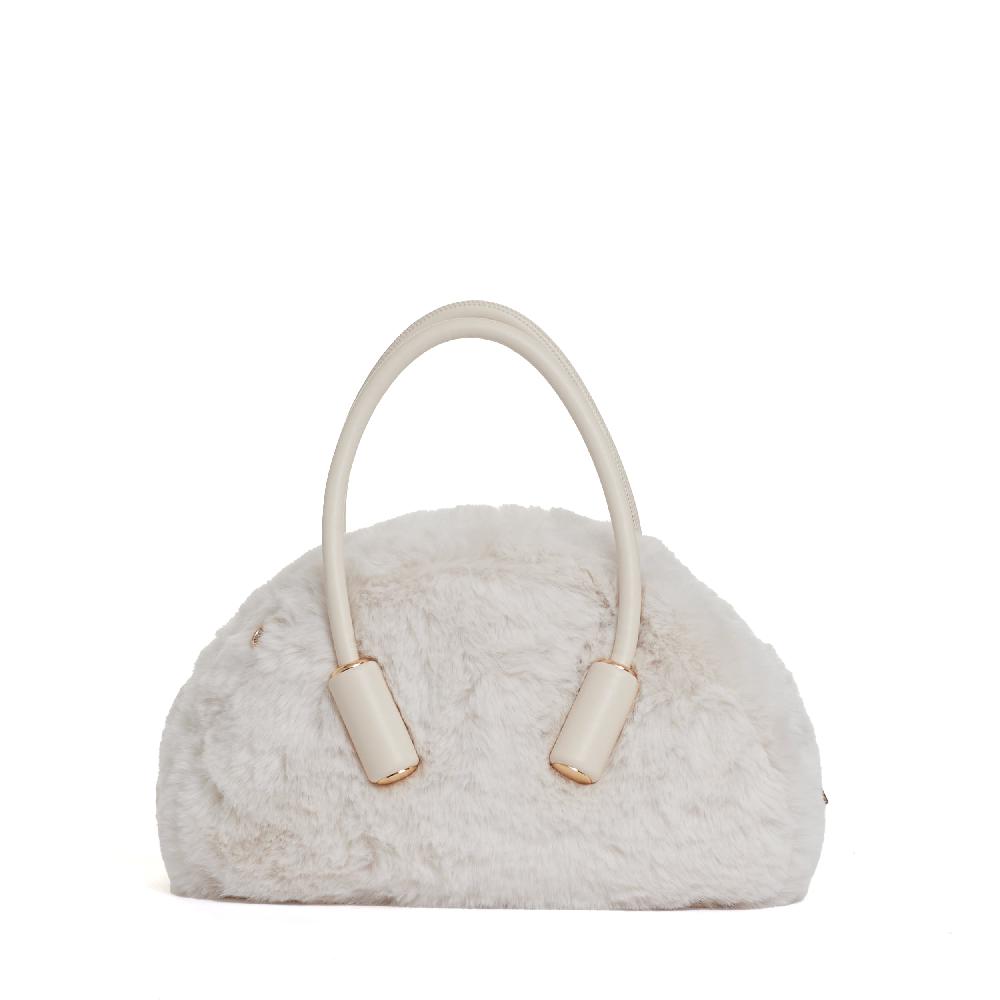 Sorelle Perego bauletto in eco fur color conchiglia 2025
