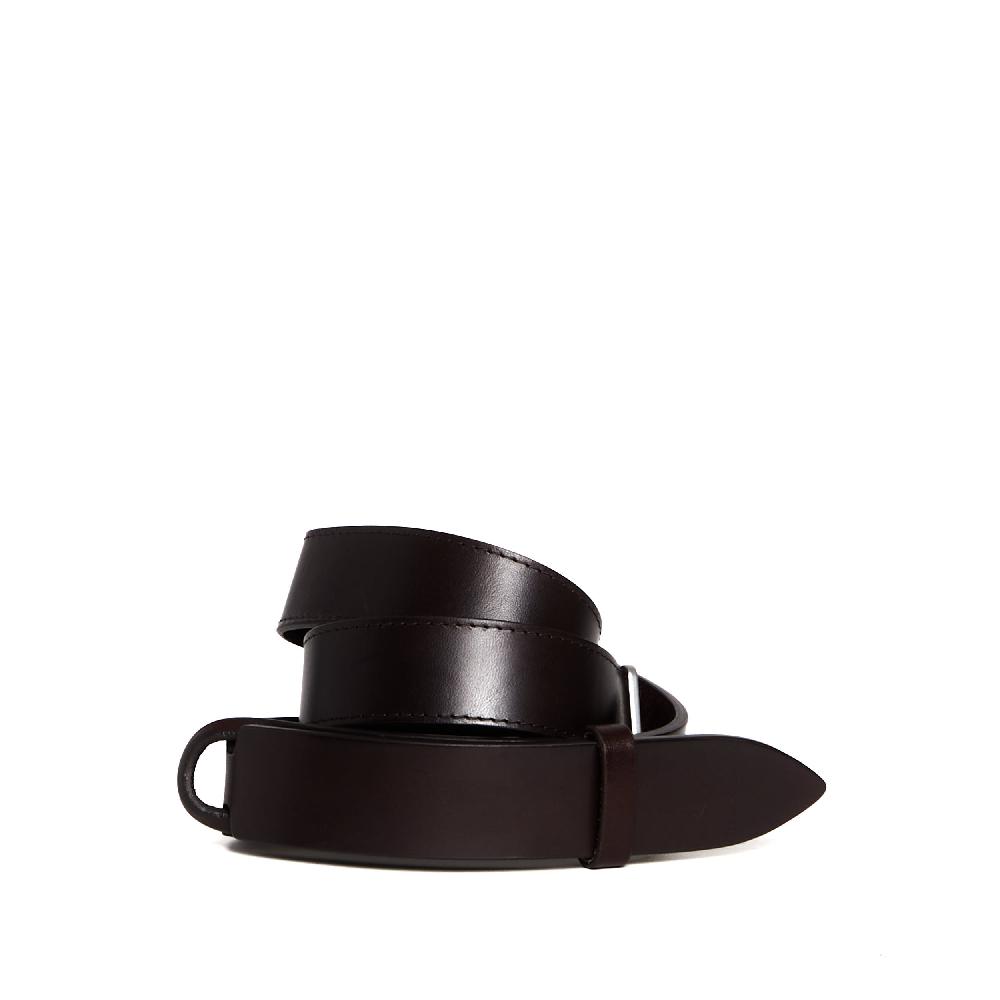 Sorelle Perego cintura nobuckle pelle bull marrone In Linea
