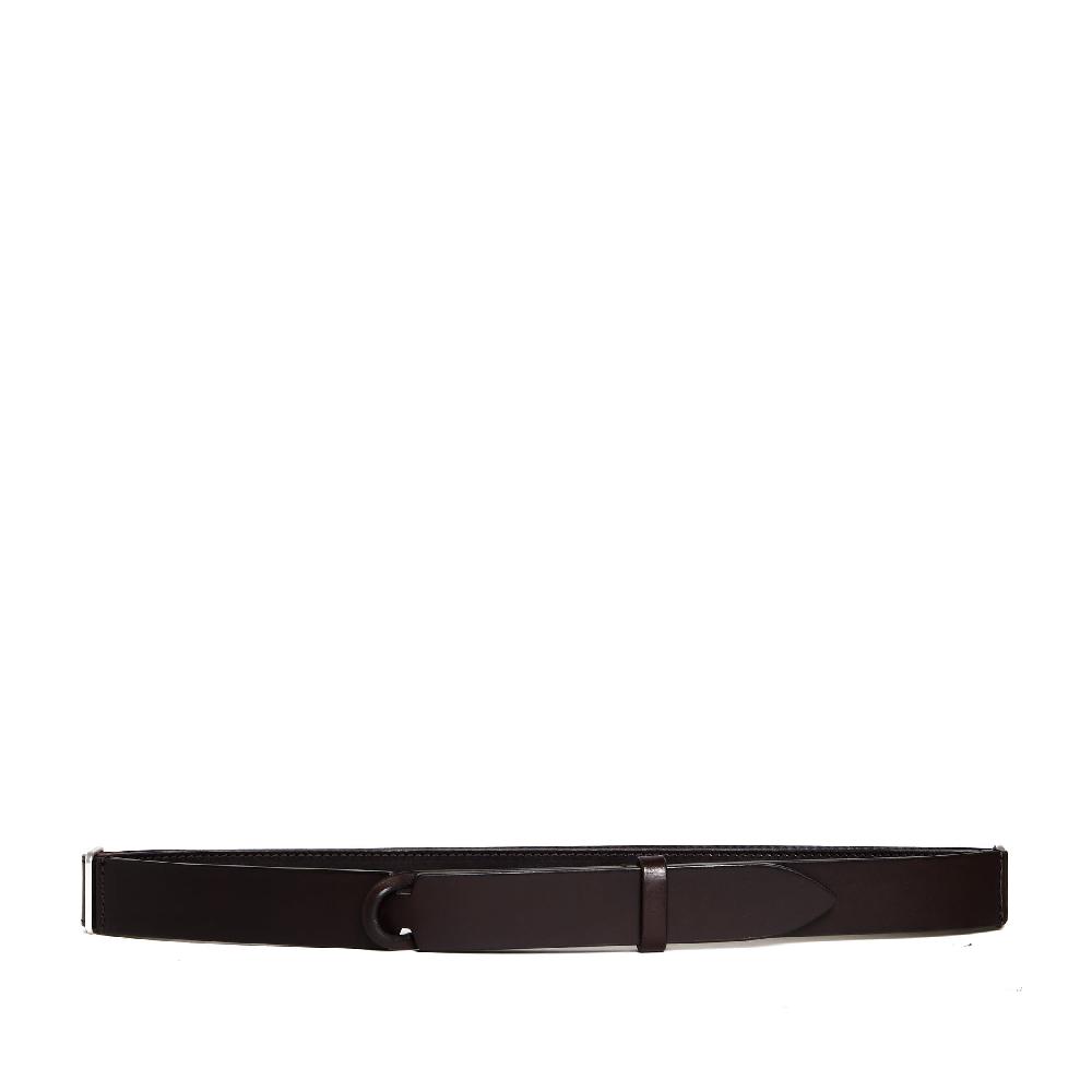 Sorelle Perego cintura nobuckle pelle bull marrone In Linea