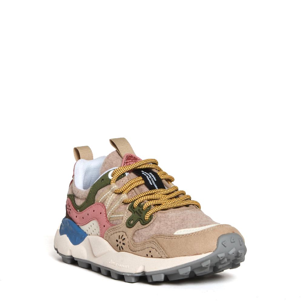 Sorelle Perego sneakers beige verde e rosa Nuovo