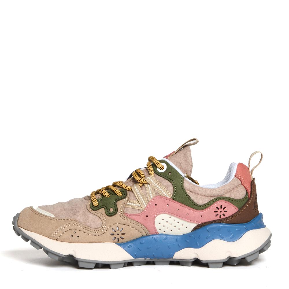 Sorelle Perego sneakers beige verde e rosa Nuovo