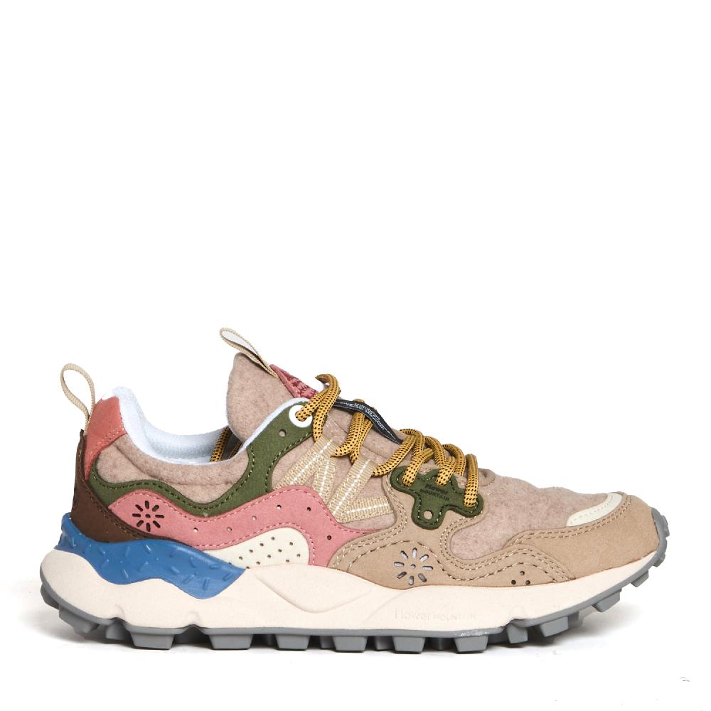 Sorelle Perego sneakers beige verde e rosa Nuovo