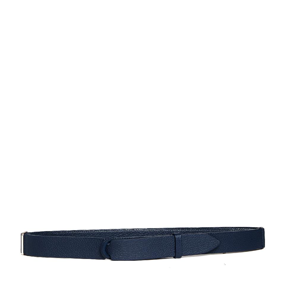 Sorelle Perego cintura nobuckle pelle martellata blu Acquista Ora
