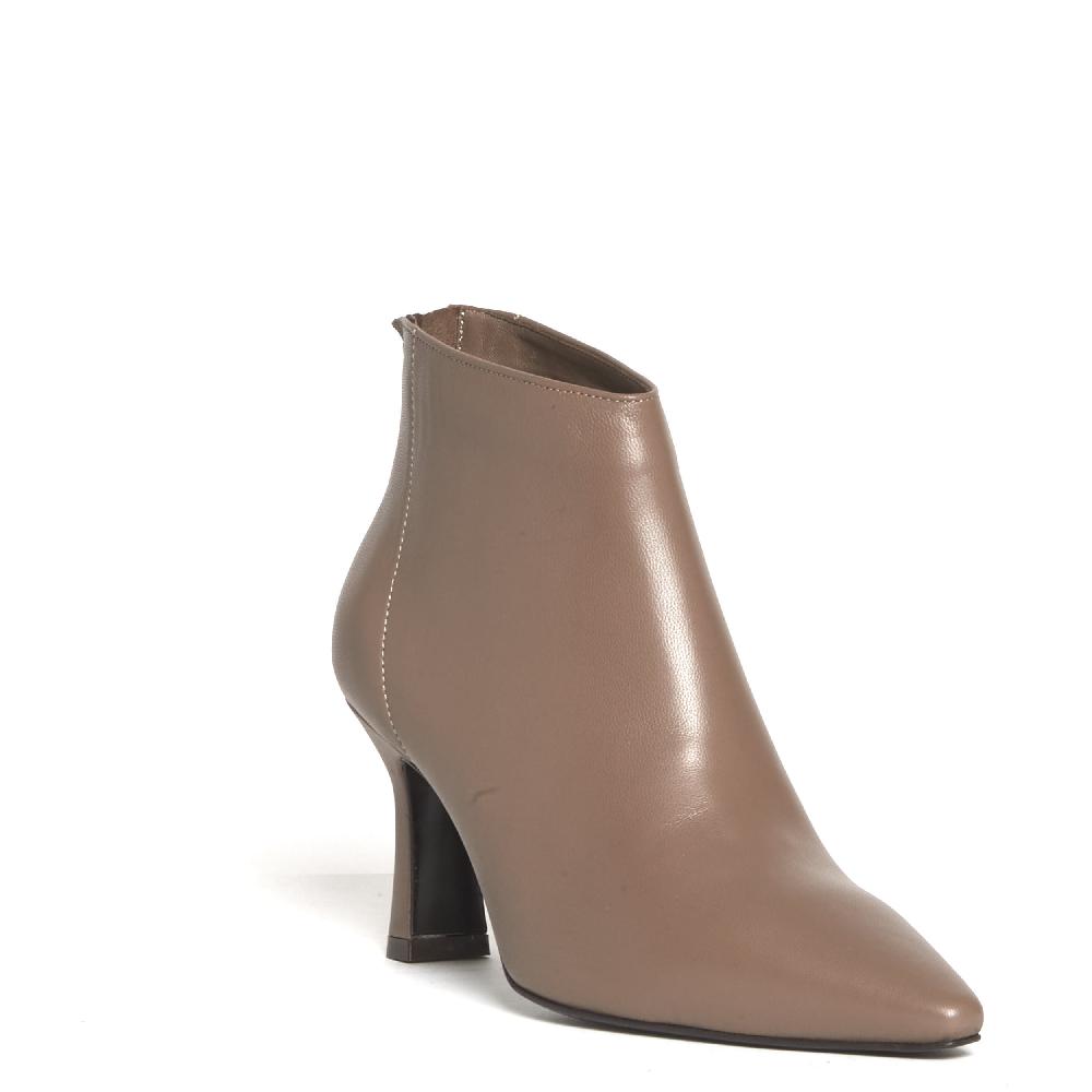Sorelle Perego stivaletto pelle tortora tacco 75 mm Fino Al -60%