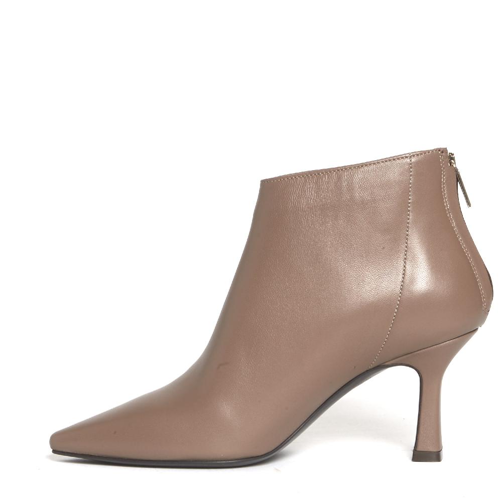 Sorelle Perego stivaletto pelle tortora tacco 75 mm Fino Al -60%