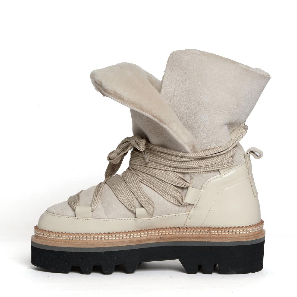 Sorelle Perego stivaletto montone beige Convenienza