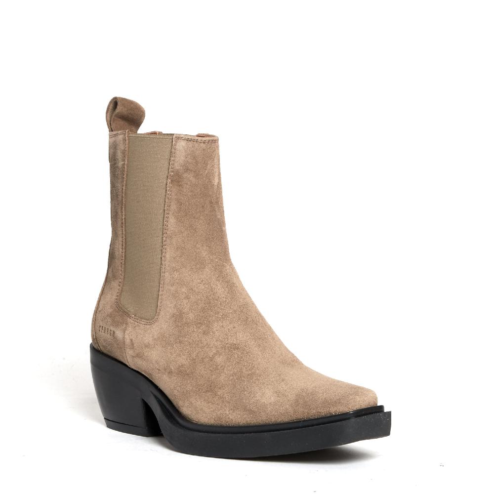 Sorelle Perego texano camoscio taupe Vendita Calda