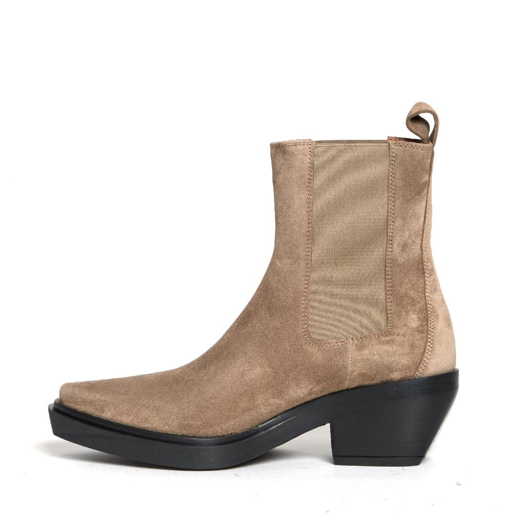 Sorelle Perego texano camoscio taupe Vendita Calda
