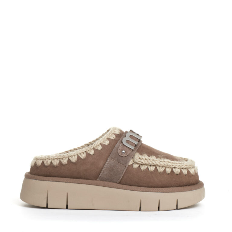Sorelle Perego eskimo clog camoscio tortora Qualità