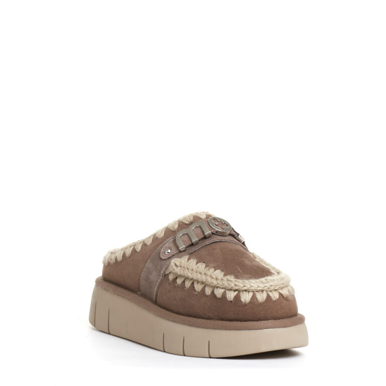 Sorelle Perego eskimo clog camoscio tortora Qualità