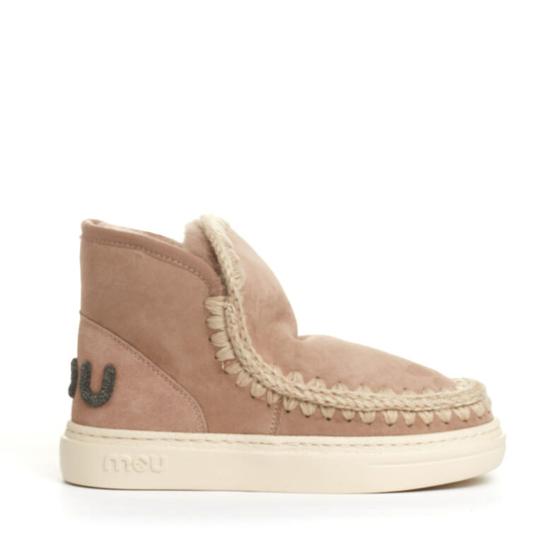 Sorelle Perego boot eskimo fondo sneakers camoscio nude Sottocosto