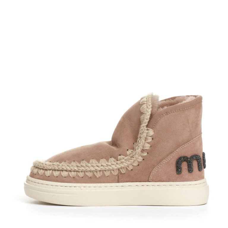 Sorelle Perego boot eskimo fondo sneakers camoscio nude Sottocosto