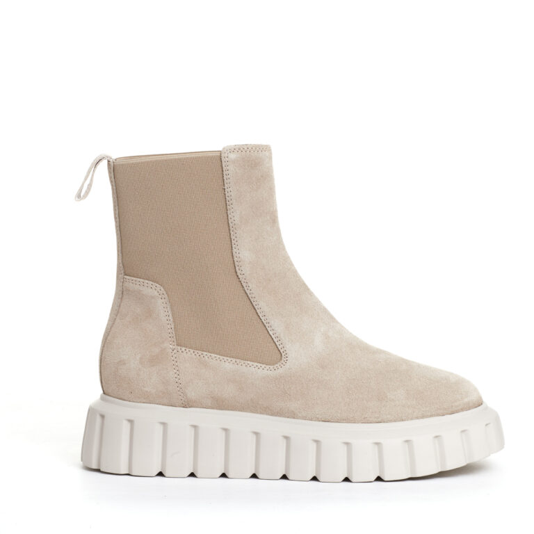 Sorelle Perego chelsea boot camoscio beige Offerta
