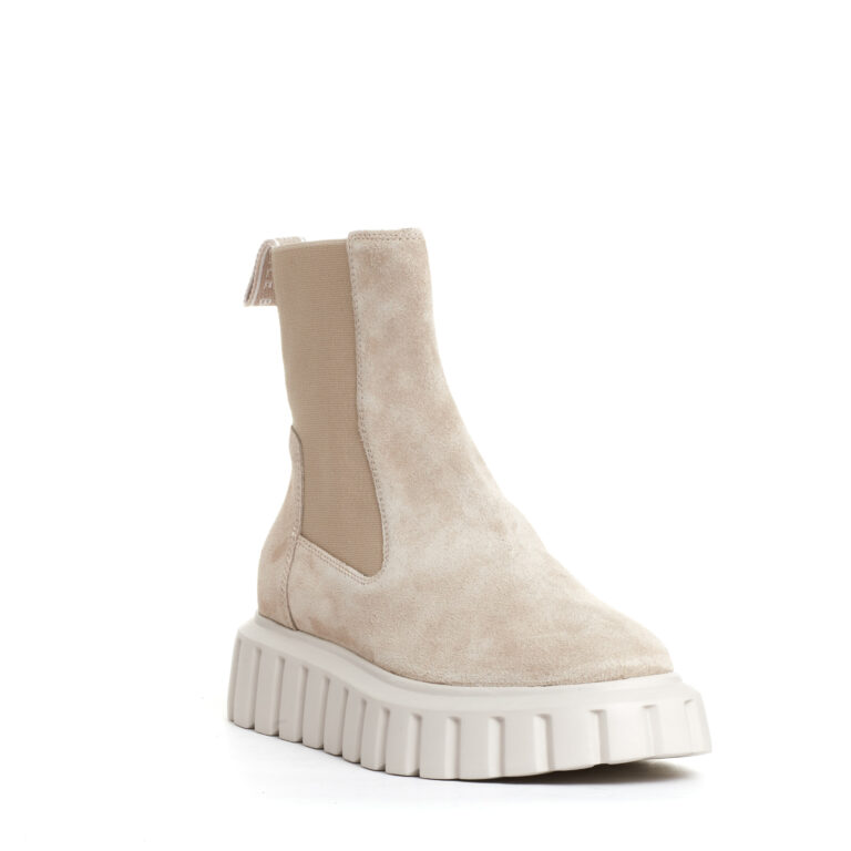 Sorelle Perego chelsea boot camoscio beige Offerta