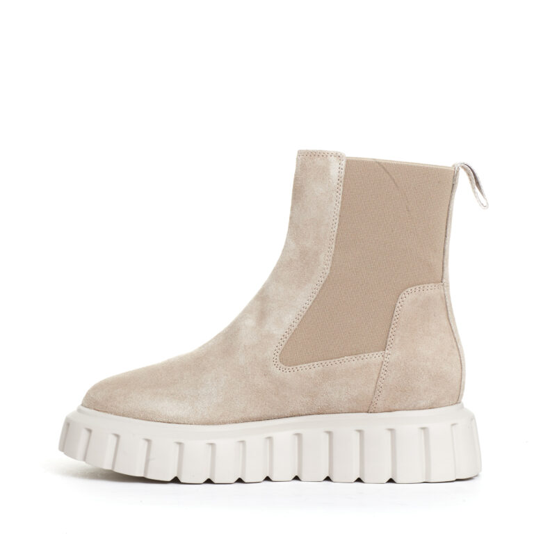 Sorelle Perego chelsea boot camoscio beige Offerta