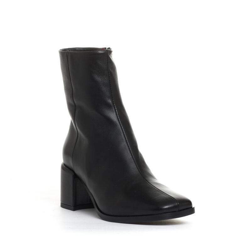 Sorelle Perego stivaletto pelle nera tacco 60 mm Vendite Flash