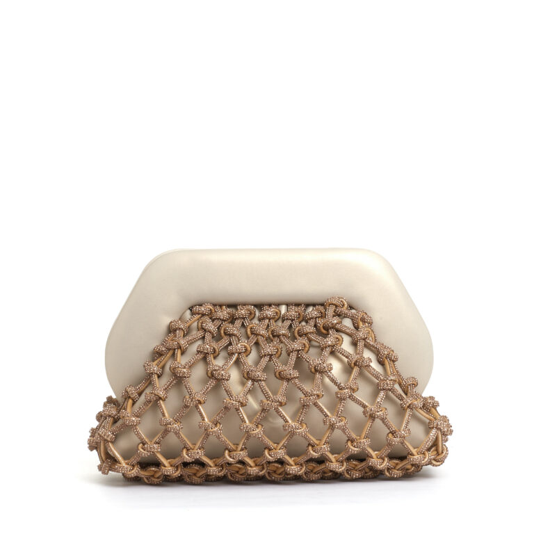 Sorelle Perego clutch strass oro Italy