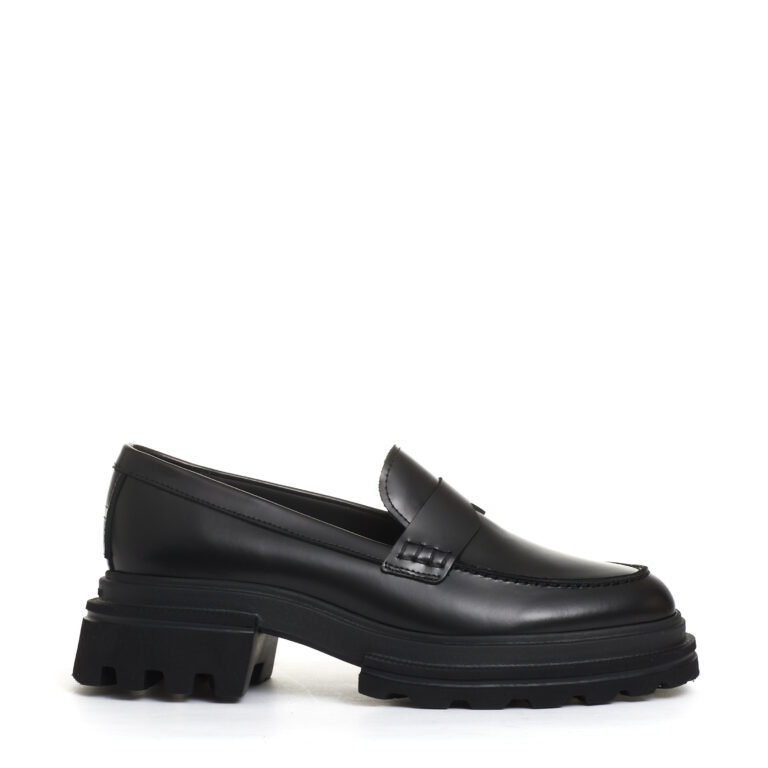Sorelle Perego nuovo mocassino pelle nero Pezzi Unici