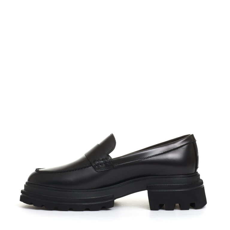 Sorelle Perego nuovo mocassino pelle nero Pezzi Unici