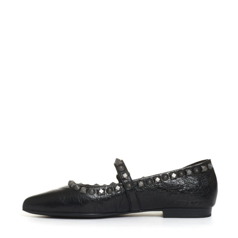 Sorelle Perego ballerina pelle nera borchie Promozione Limitata