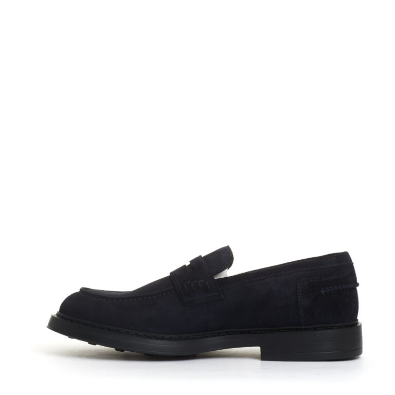 Sorelle Perego mocassino camoscio blu fondo in gomma Fino Al -60%
