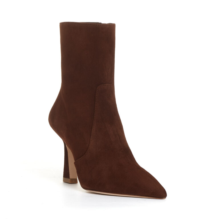 Sorelle Perego stivaletto camoscio caffe tacco 80 mm Sottocosto