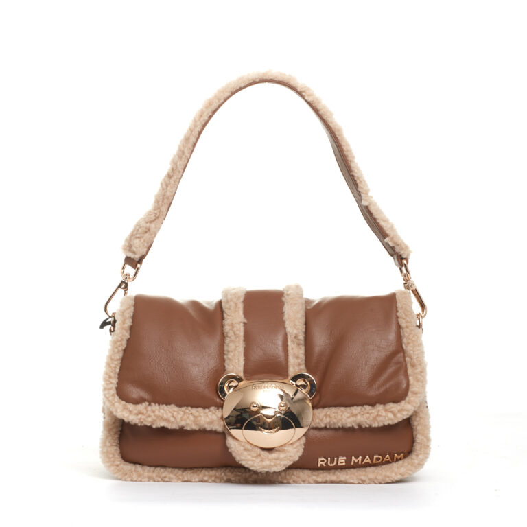 Sorelle Perego borsa orsetto ecomontone cuoio Sconto