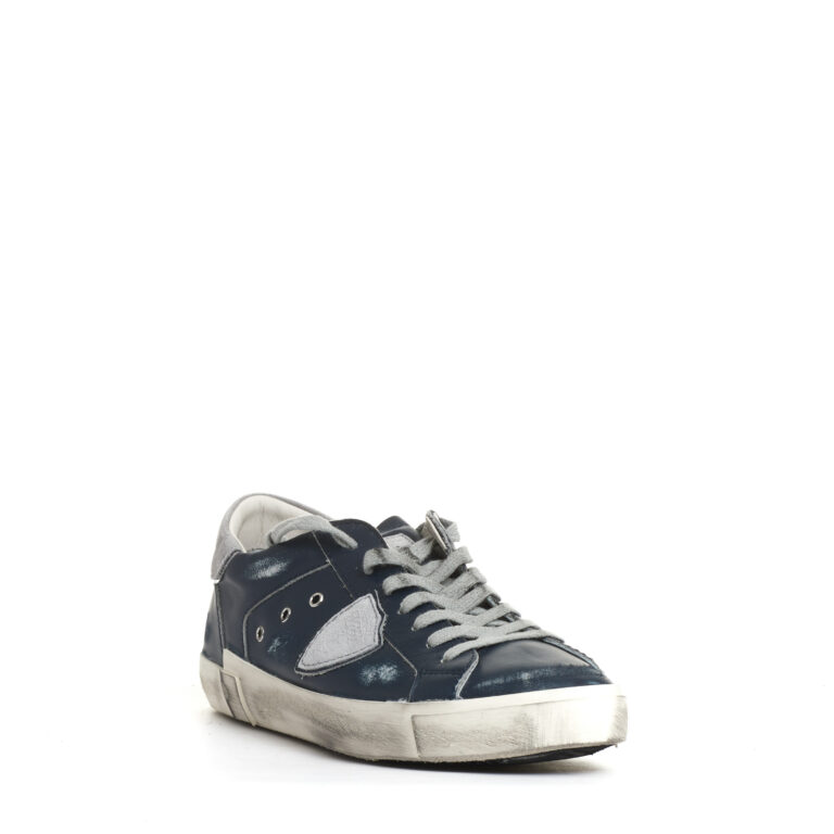 Sorelle Perego Paris pelle blu e grigia Outlet