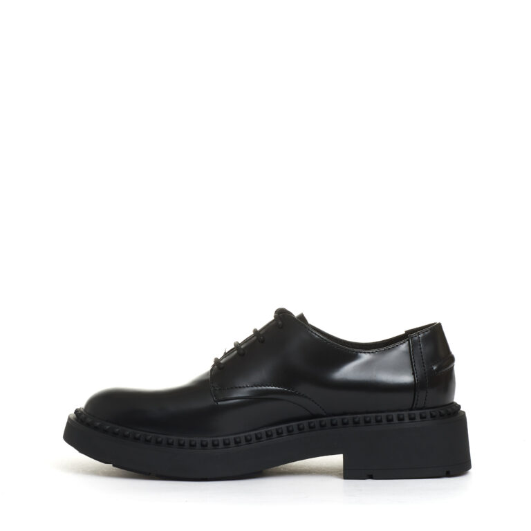 Sorelle Perego stringata pelle nera liscia Vendite Flash