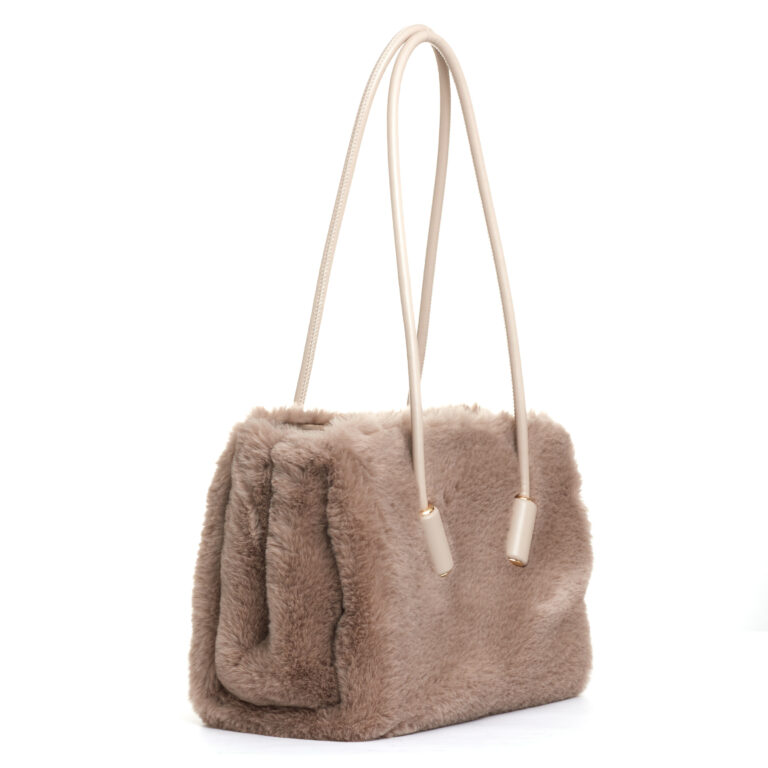 Sorelle Perego borsa in ecofur panna In Saldo