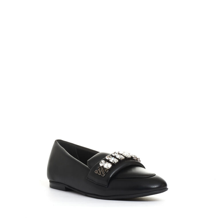 Sorelle Perego mocassino nero con strass Vendita