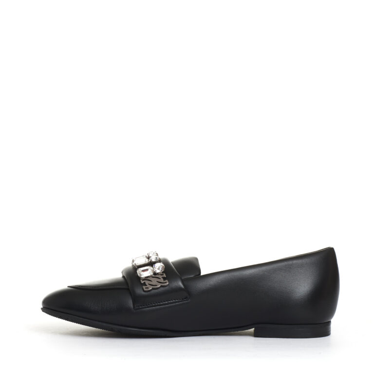 Sorelle Perego mocassino nero con strass Vendita
