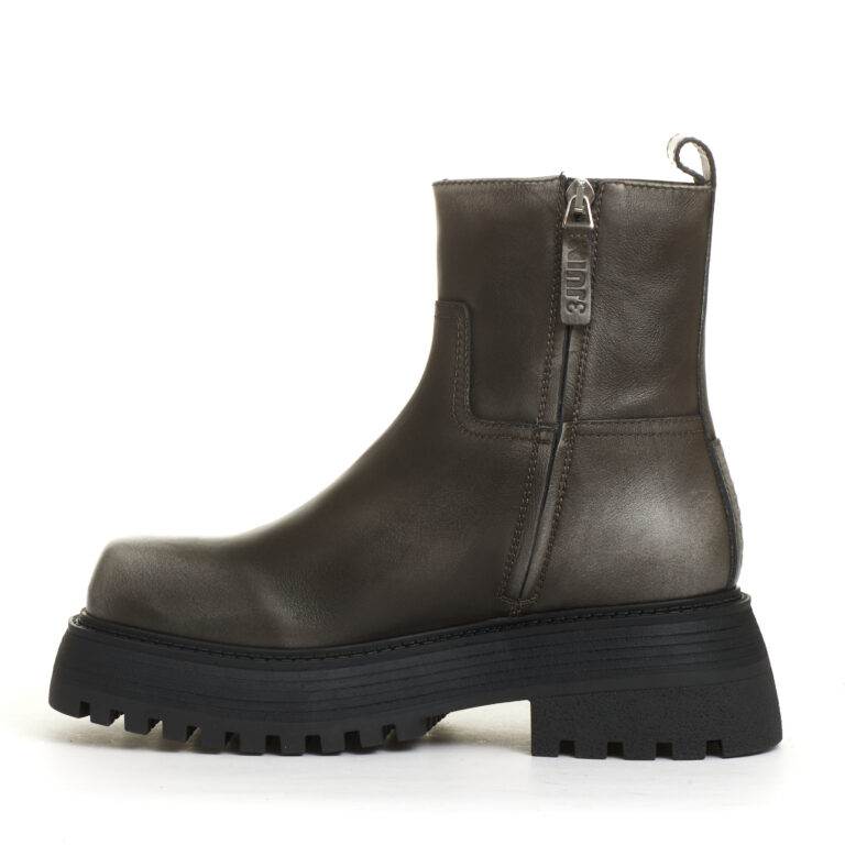 Sorelle Perego stivaletto fondo grosso pelle grigio washed Shopping Online