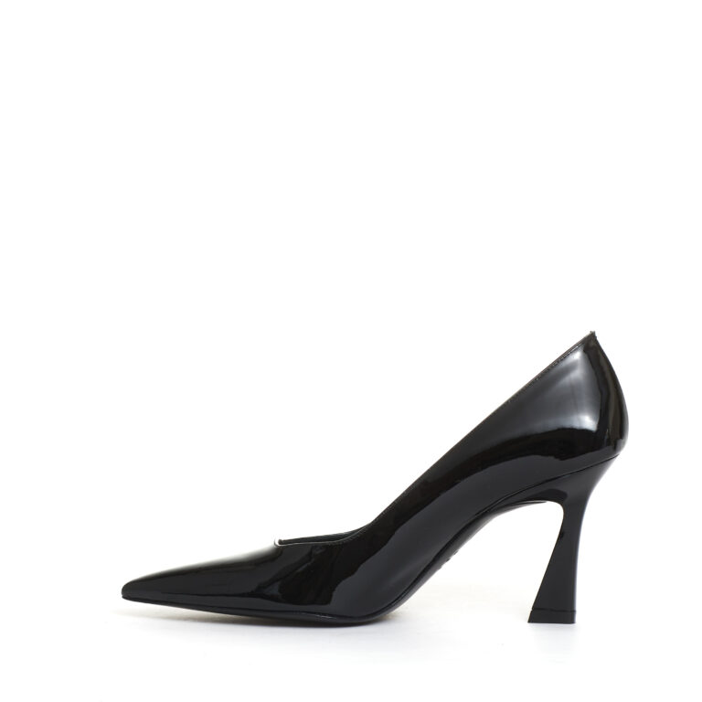 Sorelle Perego pump vernice black tacco 85 mm Vendita Calda