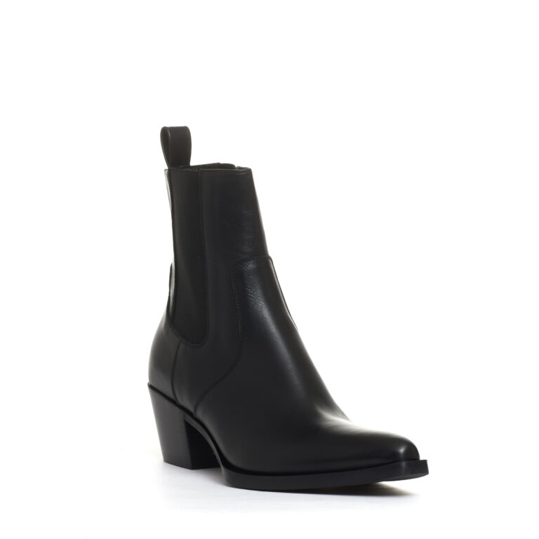 Sorelle Perego camperos con elastici pelle nero tacco 50 mm Moda
