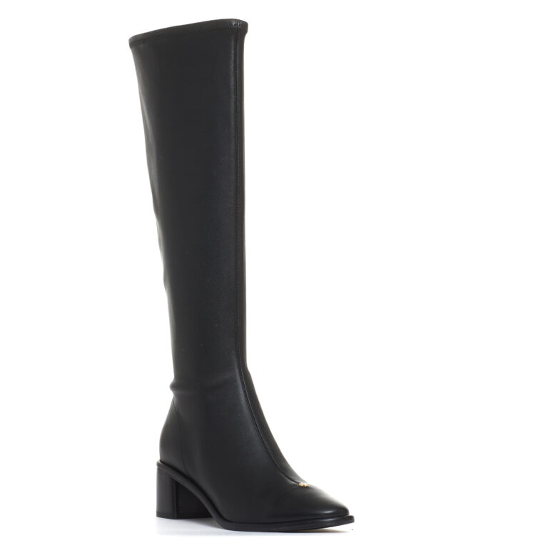 Sorelle Perego stivale elasticizzato nero tacco 50 mm Nuovo