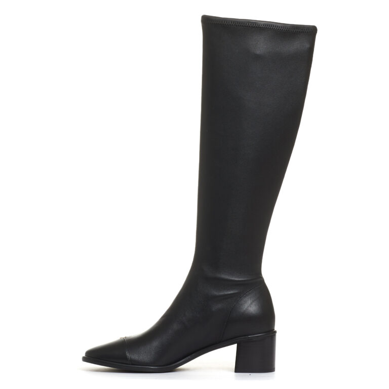 Sorelle Perego stivale elasticizzato nero tacco 50 mm Nuovo