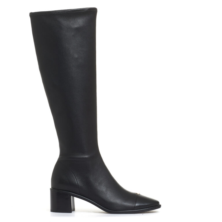 Sorelle Perego stivale elasticizzato nero tacco 50 mm Nuovo