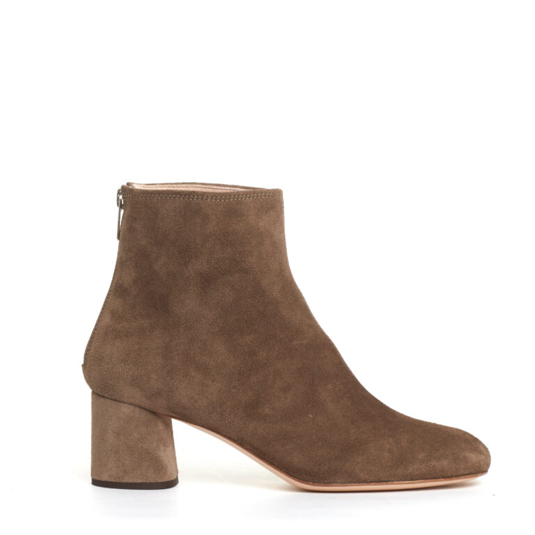 Sorelle Perego stivaletto camoscio taupe tacco 60 mm Soddisfazione Garantita