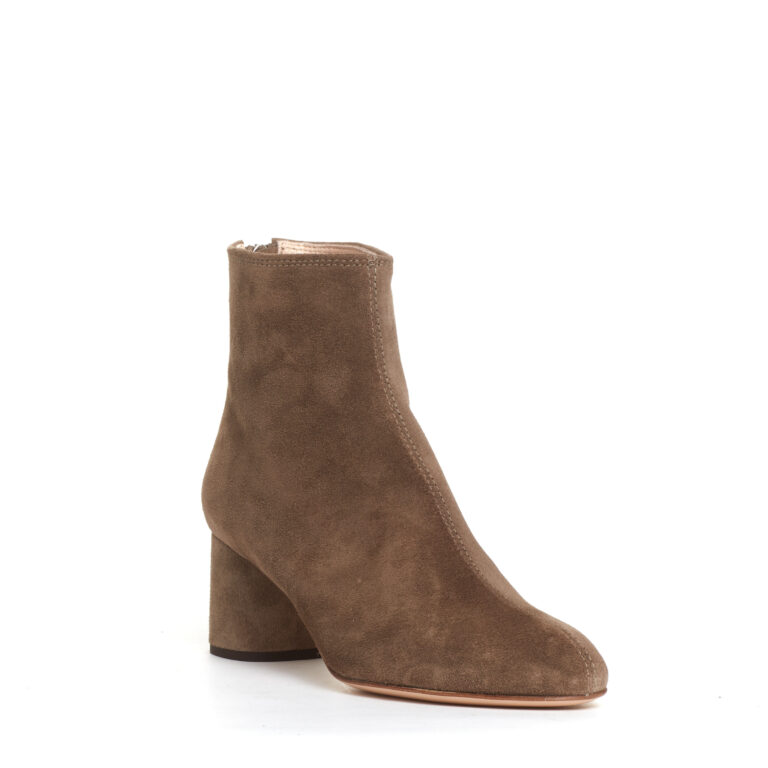 Sorelle Perego stivaletto camoscio taupe tacco 60 mm Soddisfazione Garantita