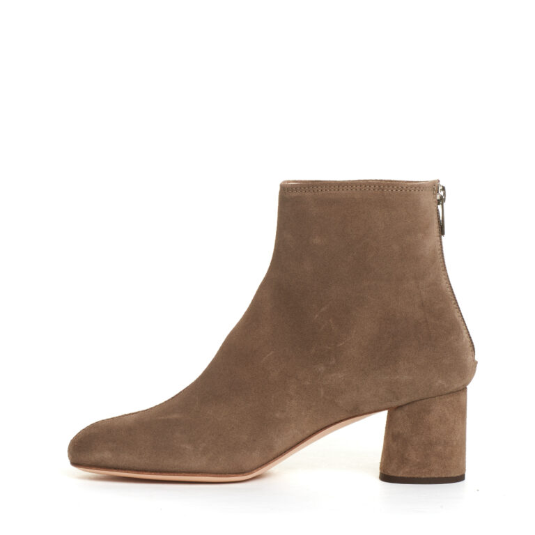 Sorelle Perego stivaletto camoscio taupe tacco 60 mm Soddisfazione Garantita