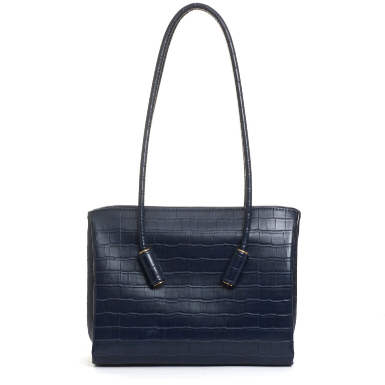 Sorelle Perego borsa in cocco blu Sottocosto