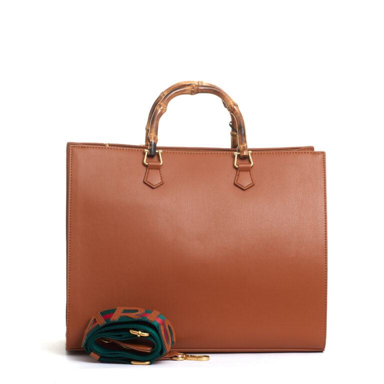 Sorelle Perego tote bag cuoio grande con Teddy e tracolla Convenienza
